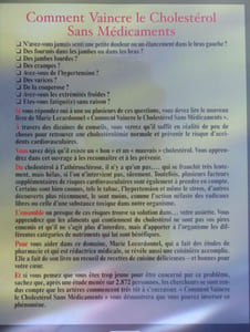 comment Vaincre le cholestérol sans médicaments.