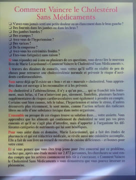 comment Vaincre le cholestérol sans médicaments.. Lecardonnel Marie