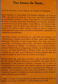 Nos Lettres du Sinaï...Correspondance de deux jeunes écrivains à la fin du XIXe siècle.
