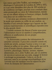 Dictionnaire de l'Alimentation.