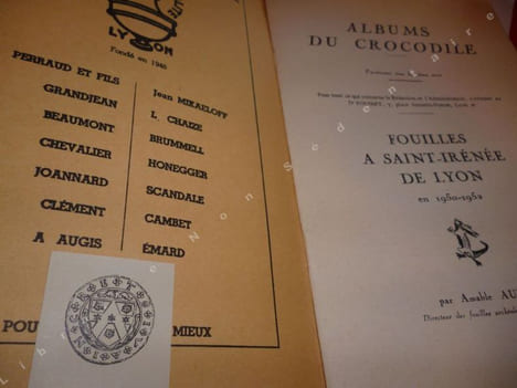 Fouilles A Saint-Irénée de Lyon en 1950-1952.. Audin Amable