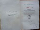 FABLES Composées pour l'éducation du Duc de Bourgogne avec une préface par Hippolyte Fournier.. Fénelon De La Mothe