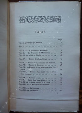 FABLES Composées pour l'éducation du Duc de Bourgogne avec une préface par Hippolyte Fournier.. Fénelon De La Mothe