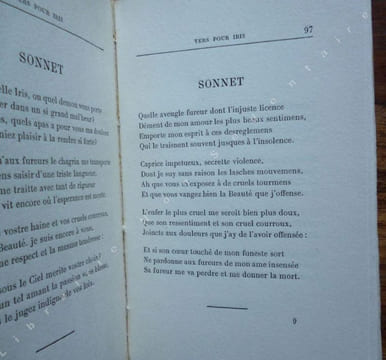 LE LIVRE D'AMOUR D'HERCULE DE LAGGER Vers pour IRIS ( Henriette de Coligny, Comtesse de la Suze ). Publiés sur le manuscrit original inédit avec une ...