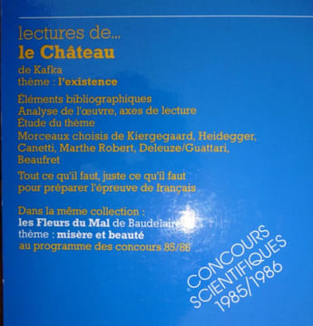 Le Château de Kafka . Thème l'existence.. Villani Arnaud