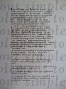 Les débuts du Christianisme...