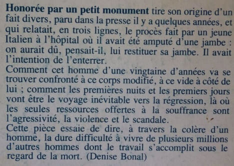 Honorée par un petit monument. Bonal Denise