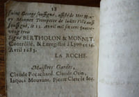 Reglemens et status pour les maistres conroyeurs & maroquiniers de la Ville de Lyon, pour être par eux observés à l'advenir, & Homologué soû le bon plaisir de sa majesté, afin d'empescher les abus qui se peuvent commetre dans ledit métier.