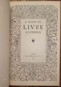 A propos du Livre Lyonnais