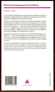 Eléments de Psychanalyse pour le texte littéraire