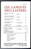 LES LANGUES N&eacute;o-Latines.. Marey,J - Sicard A. - NDOYE A. - Mimoso-Ruiz D. - Perroud R. COURRIOL J.L.