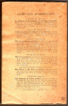 Les amours et autres poésies D'ESTIENNE JODELLE Sieur Lymodin. Publiées sur Les Éditions Originales, Et augmentées de Pièces rares ou inédites. Avec ...