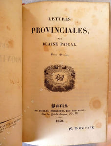 Lettres Provinciales Tomes I & II