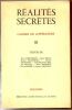R&eacute;alit&eacute;s Secr&egrave;tes -  Cahiers de Litt&eacute;rature III.. Birot Pierre Albert - B&eacute;alu Marcel - Blancherd Maurice - Delpastre Marcelle de Dry Carlos Edmundo - ...
