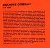 Biochimie g&eacute;n&eacute;rale. Weil J.-H.