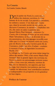 La Courée La courée - Louise Benoit. Armand Marie-Paul