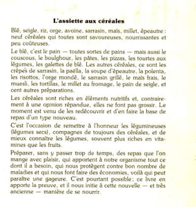 L'Assiette aux céréales