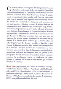 La grande menace. La psychanalyse et l'enfant.