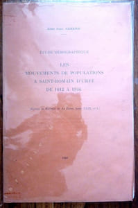 Les Mouvements de Populations A Saint-Romain D'Urfé de 1612 A 1946