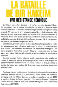 La bataille de Bir Hakeim Une résistance Héroïque . Lormier Dominique