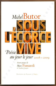 Sous l'écorce Vive Poésies au jour le jour 2008-2009