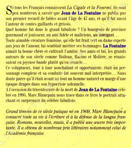 La Fontaine avant.