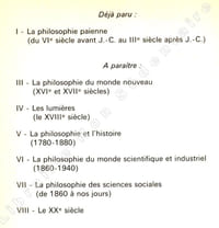 La philosophie Médiévale Du Ier Siècle au XVe Siècle. 