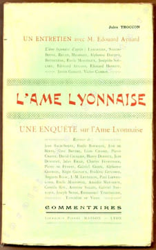 L'âme Lyonnaise.. Troccon Jules