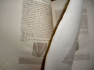LES MASURES DE L'ILE-BARBE, Supplément à la nouvelle édition Oeuvres diverses de Claude Le Laboureur ancien Prévost de cette Abbaye comprenant :Le discours de l'Origine des Armes - L'Epître apologétique pour le Discours de l'Origine des Armes - La Généalogie de la Maison De Sainte-Colombe - Les notes et corrections sur le bréviaire de l'Eglise de Lyon