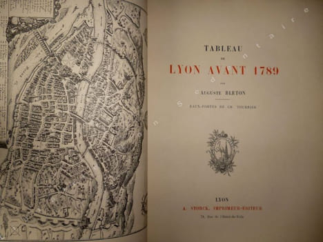 Tableau de Lyon avant 1789.. Bleton Auguste