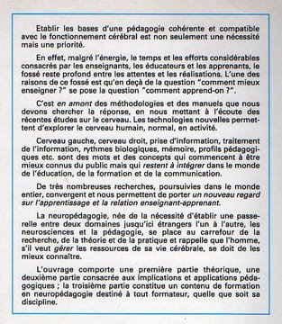 J'apprend, donc je suis - Introduction à la neuropédagogie.. Trocmé-Fabre Hélène