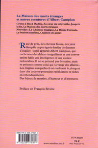 La Maison des morts étranges. Et autre aventures d'Albert Campion.