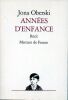 Ann&eacute;es d'enfance. Oberski Jona