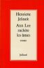 Ann Lee rach&egrave;te les &acirc;mes. Jelinek Henriette
