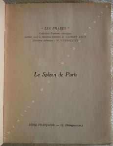 Le Spleen De Paris - Poèmes en prose