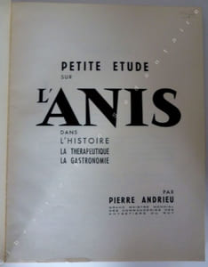 Petite étude sur l'anis Dans l'HistoireLa ThérapeutiqueLa Gastronomie
