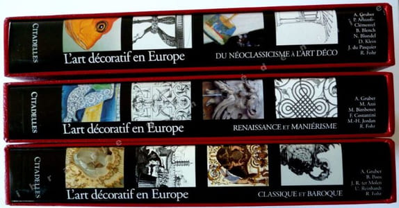 L'art décoratif en EUROPE - Du néoclassicisme à l'art Déco.
