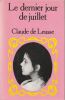 Le dernier jour de juillet. De Leusse Claude