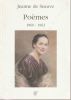 Poèmes . 1952-19571958-19591960-1962. De Seauve Jeanne