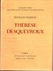 Th&eacute;r&egrave;se Desqueyroux. Mauriac Fran&ccedil;ois 