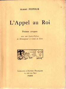 L'Appel au Roi. Poèmes civiques avec une lettre préface de Monseigneur le Comte De Paris.