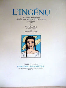 L'Ingénu . Histoire véritable tirée des Manuscrits du père Quesnel 1767 .