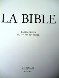 LA BIBLE - ANCIEN TESTAMENT - NOUVEAU TESTAMENT ( 2 volume, un livret des pièces du catalogue raisonné )
