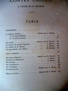 Contes Choisis Edition Spéciale à l'Usage de La Jeunesse.