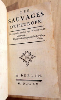 Les sauvages de l'Europe .