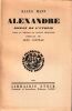 ALEXANDRE roman de l'Utopie.. Mann Klaus
