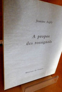 À PROPOS DES ROSSIGNOLS.