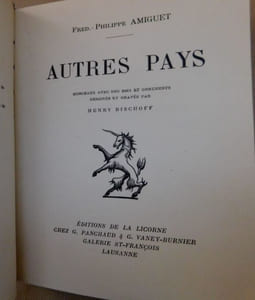 AUTRES PAYS. Morceaux avec des bois et ornements dessinés et gravés par Henry Bischoff.