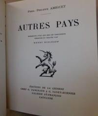 AUTRES PAYS. Morceaux avec des bois et ornements dessinés et gravés par Henry Bischoff.