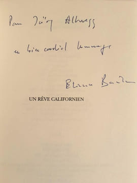Un rêve Californien. BARILIER (Etienne)